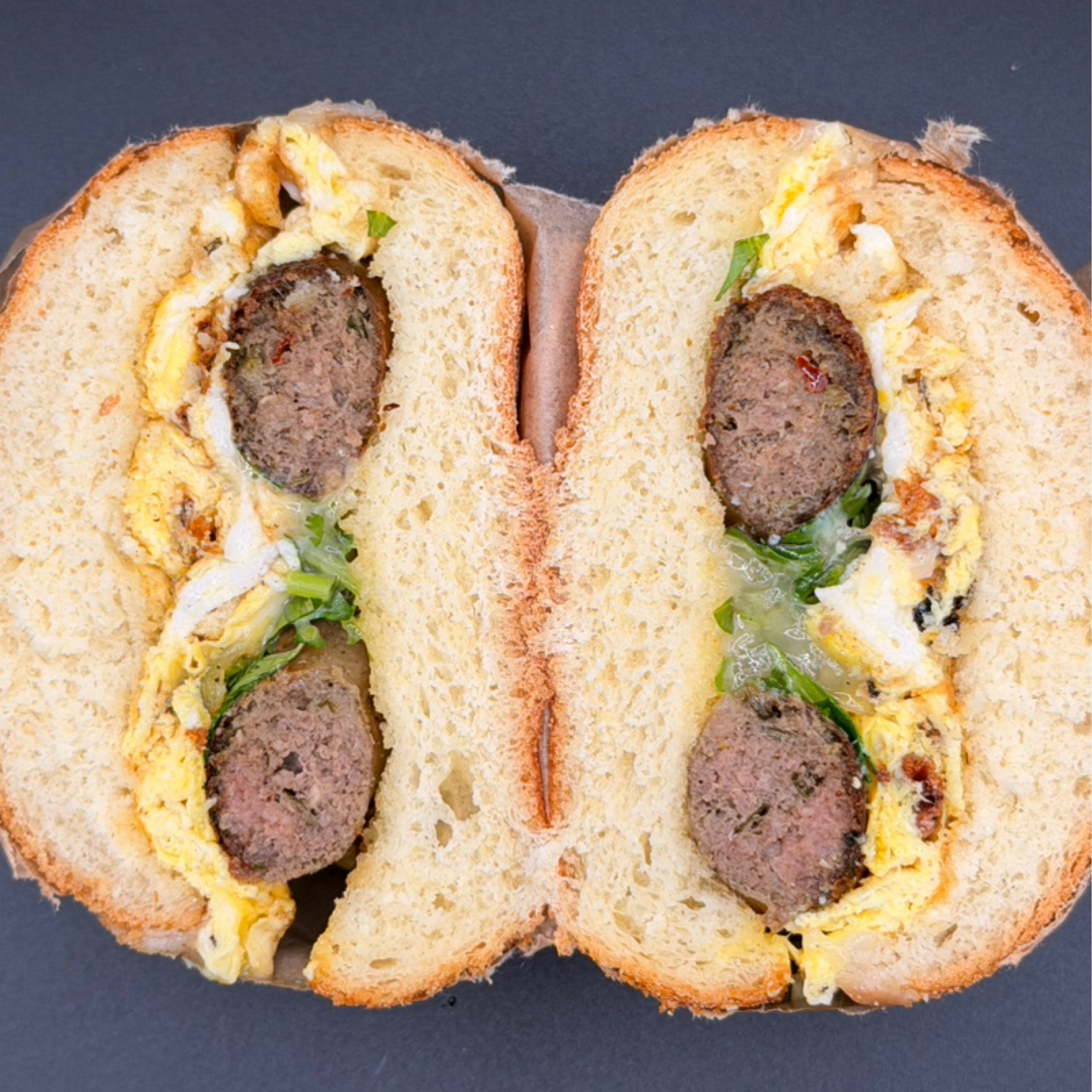 EGG CHEESE MOROCCAN SAUSAGE