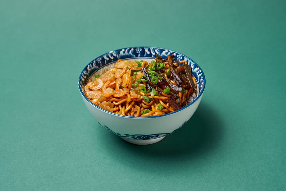 Tossed Noodles with Dried Shrimp