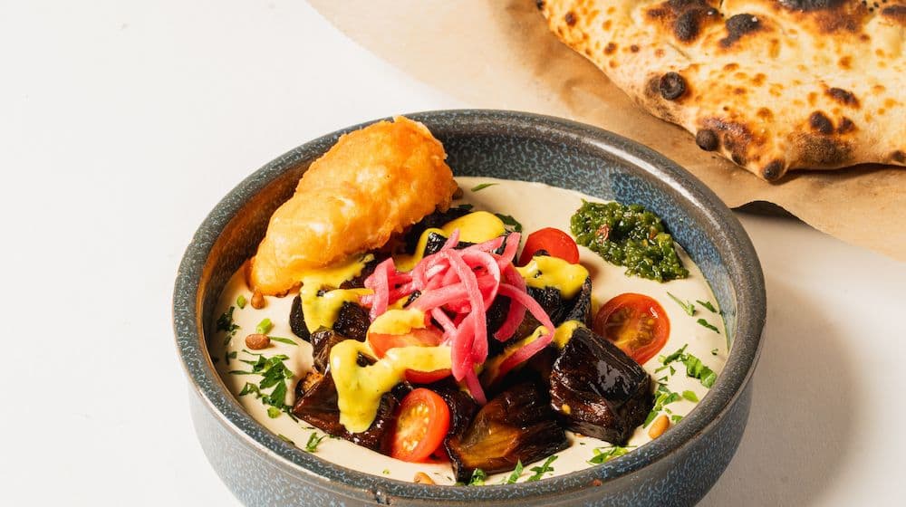 Hummus Roasted Eggplant