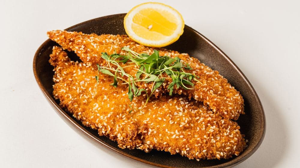 Side Crispy Chicken Schnitzel