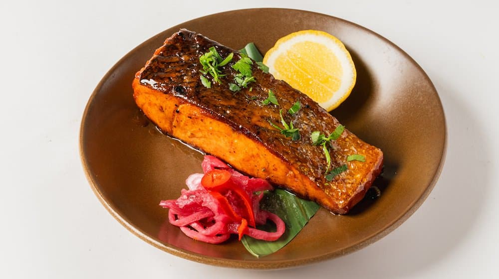 Harissa Honey Salmon Plate