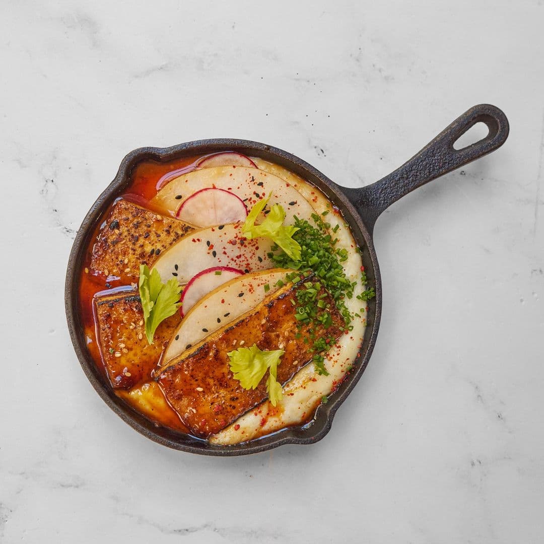 BBQ Tofu & Grits