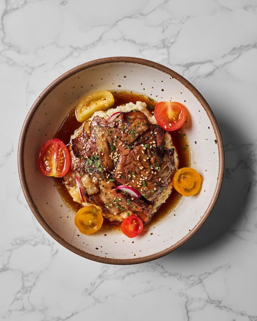 Galbi Brisket & Grits