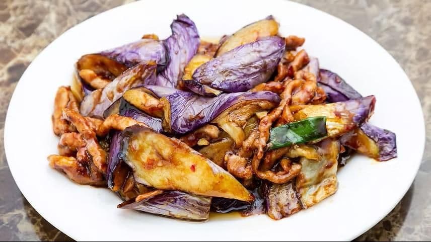 Eggplqnt with Garlic Sauce with Pork