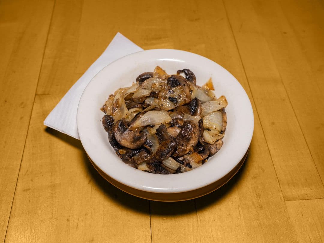 Fried Mushrooms and Onions