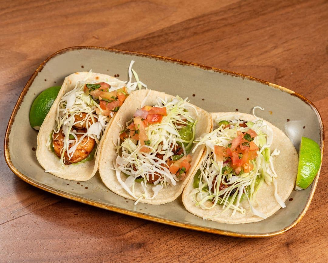 Tacos Red Chile Shrimp