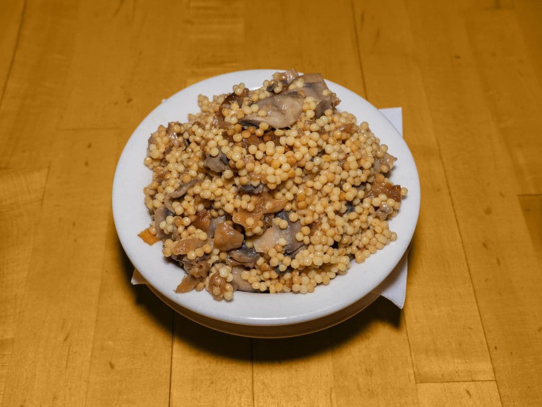 Egg Barley and Mushrooms