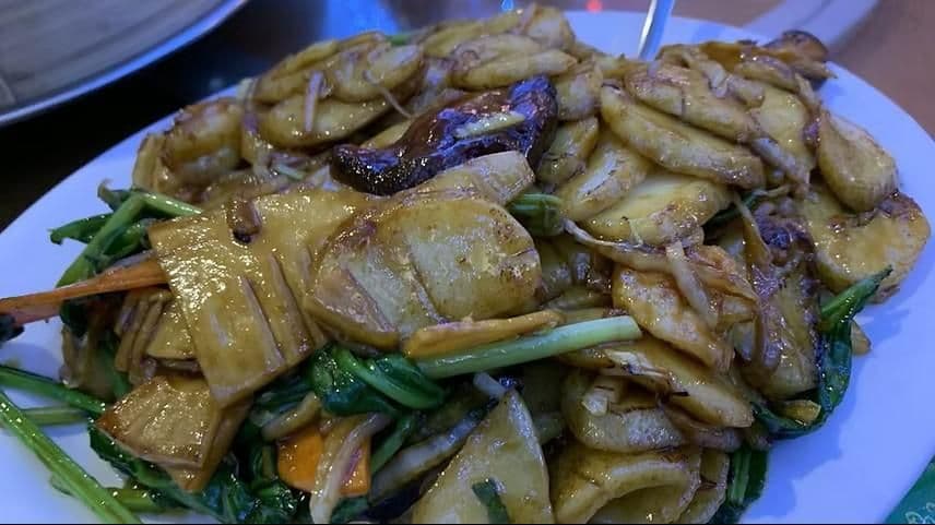 Shrimp Fried Rice Cake
