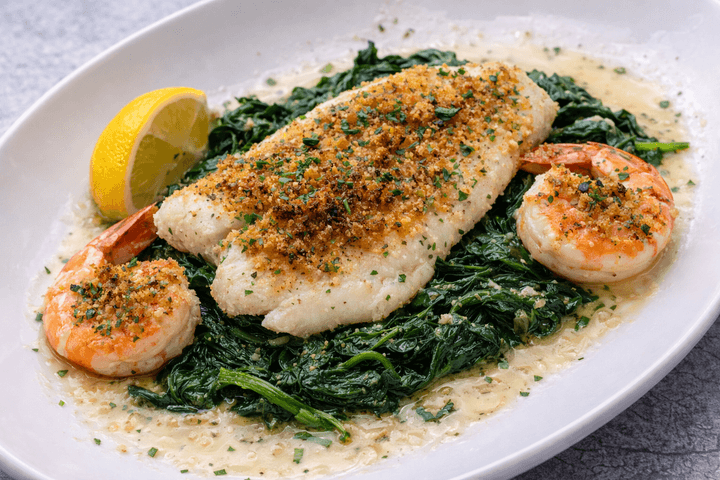 Filet of Flounder Oreganata