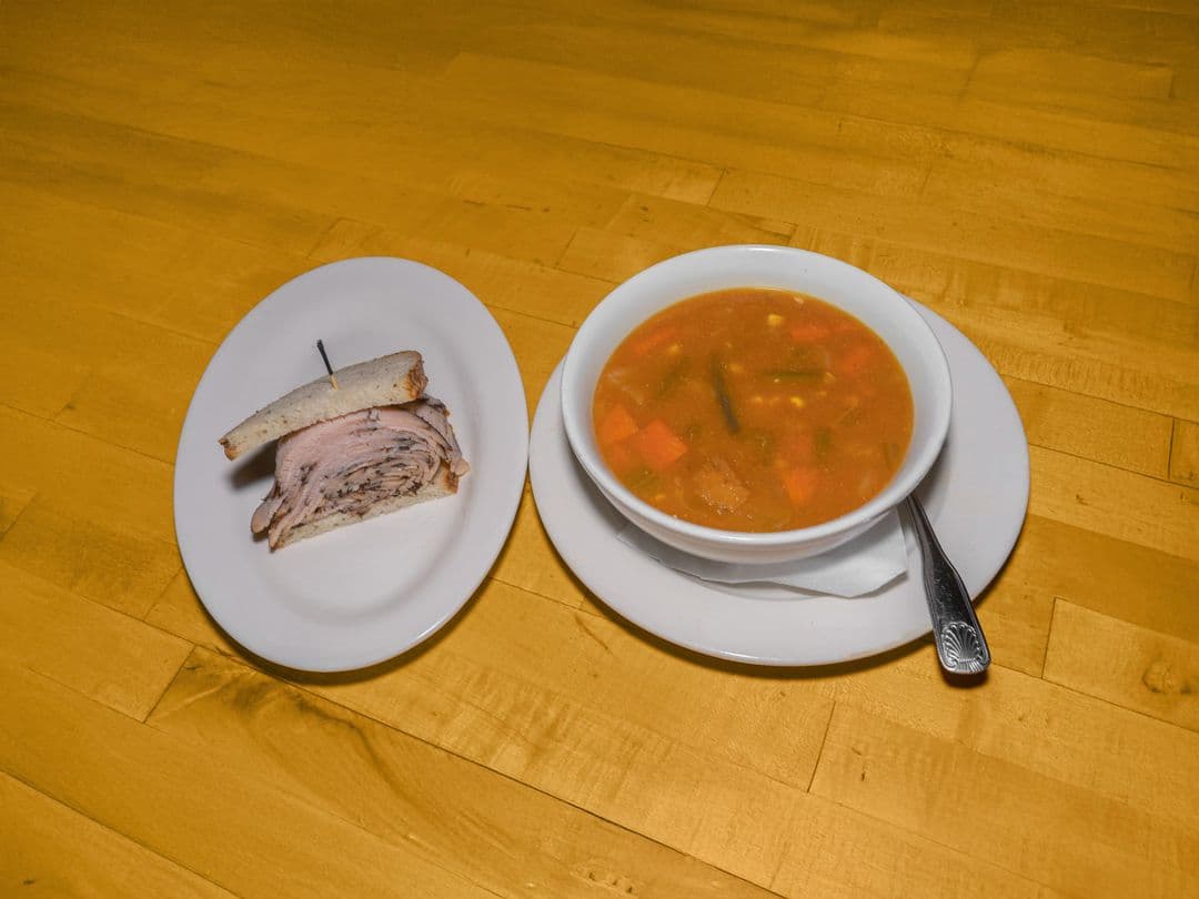 Half Sandwich and Soup