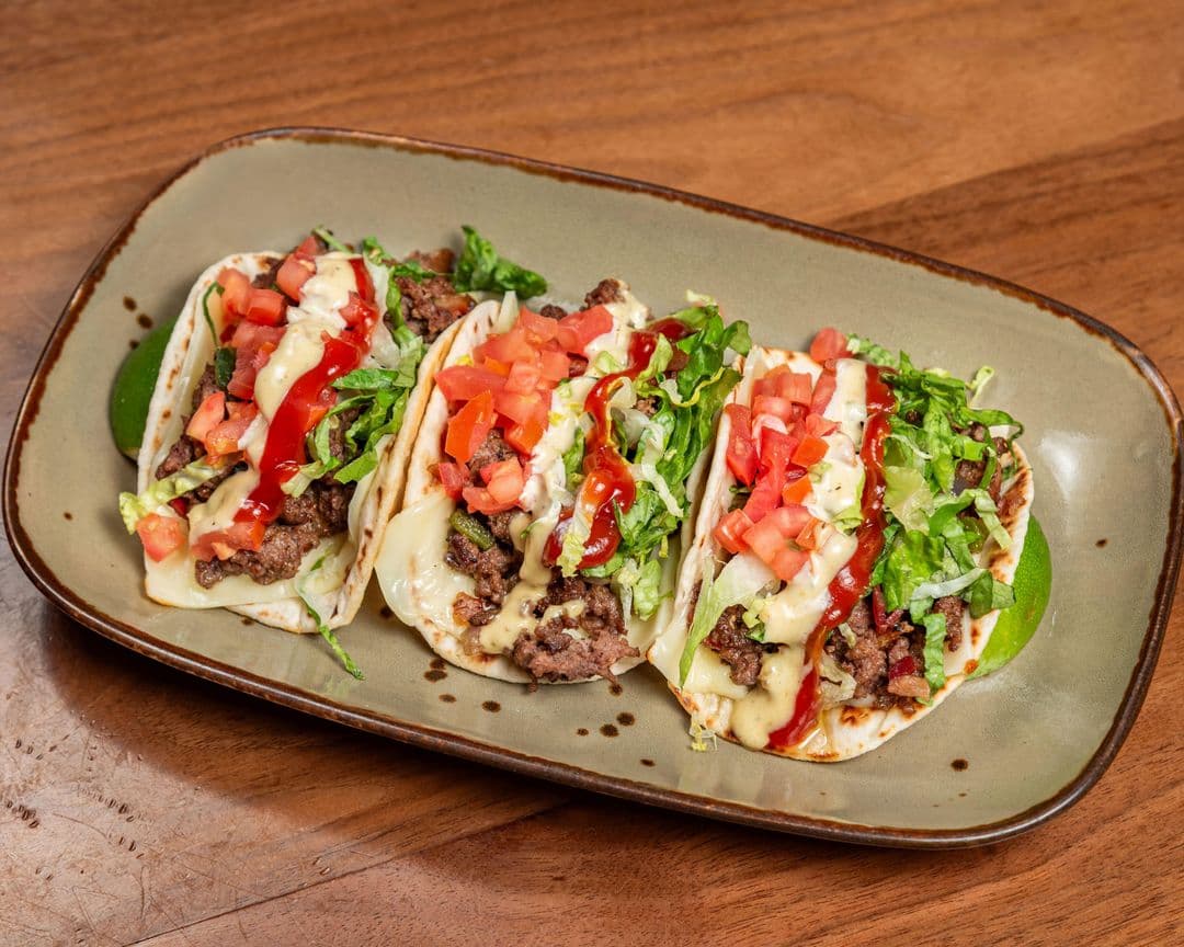 Tacos Chopped Cheeseburger Alambre