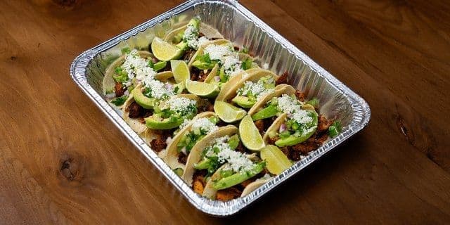 Red Chile Chicken Taco Platter (12pc)