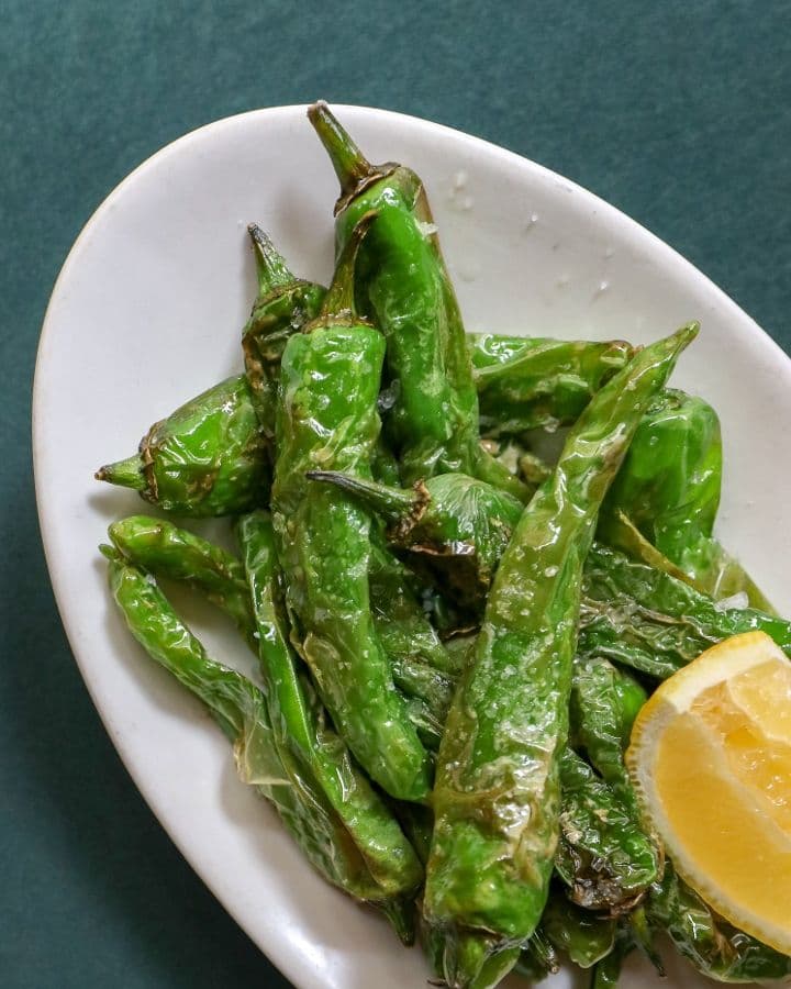 Pimientos de Padron limón