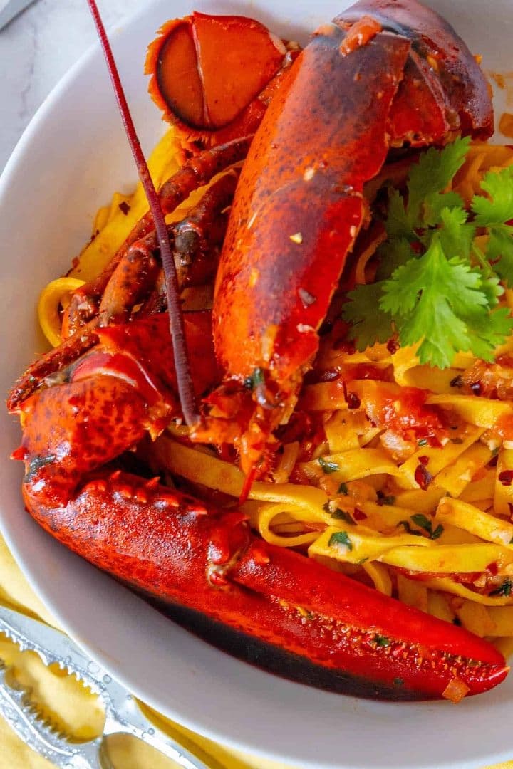 Spicy Lobster Fettuccini