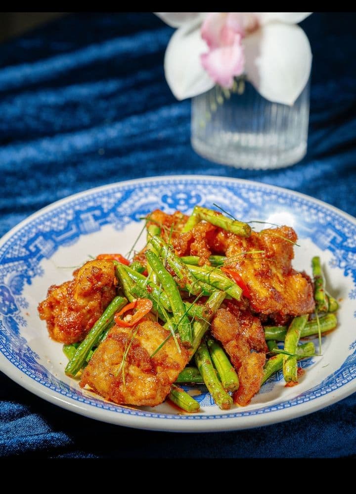 Crispy Pork Belly Choo Chee