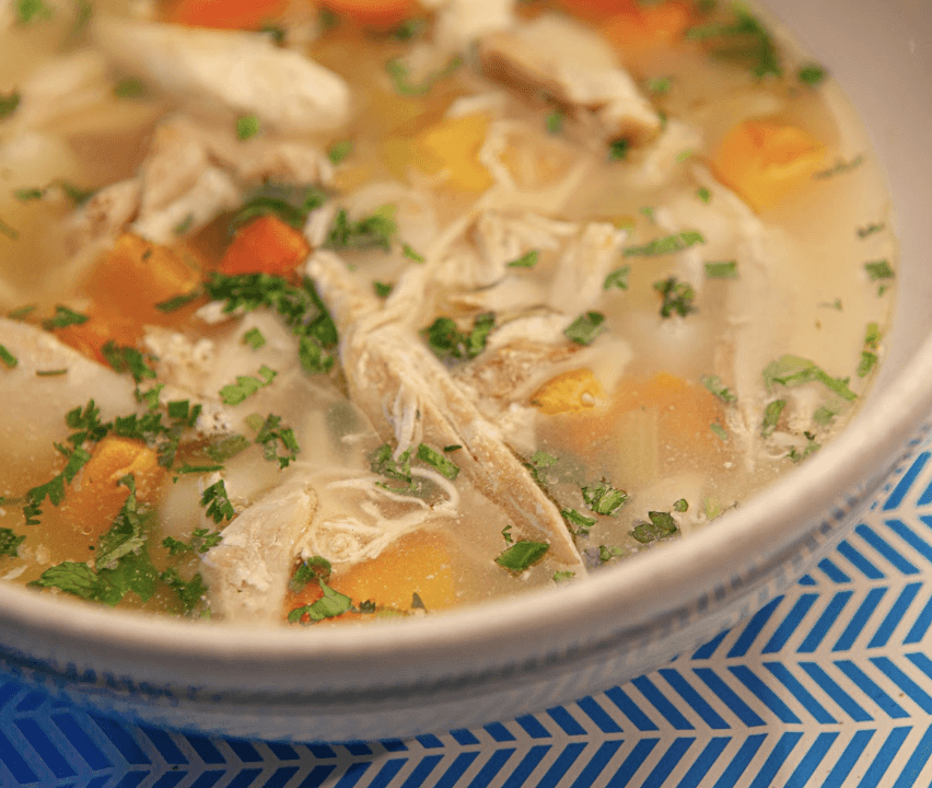 Chicken soup bowl
