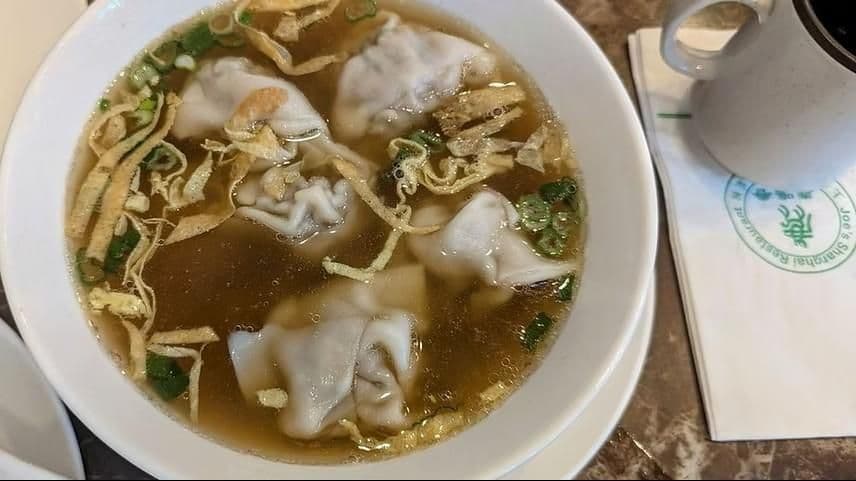 Shanghai Chives & Shrimp with Pork Wonton Soup