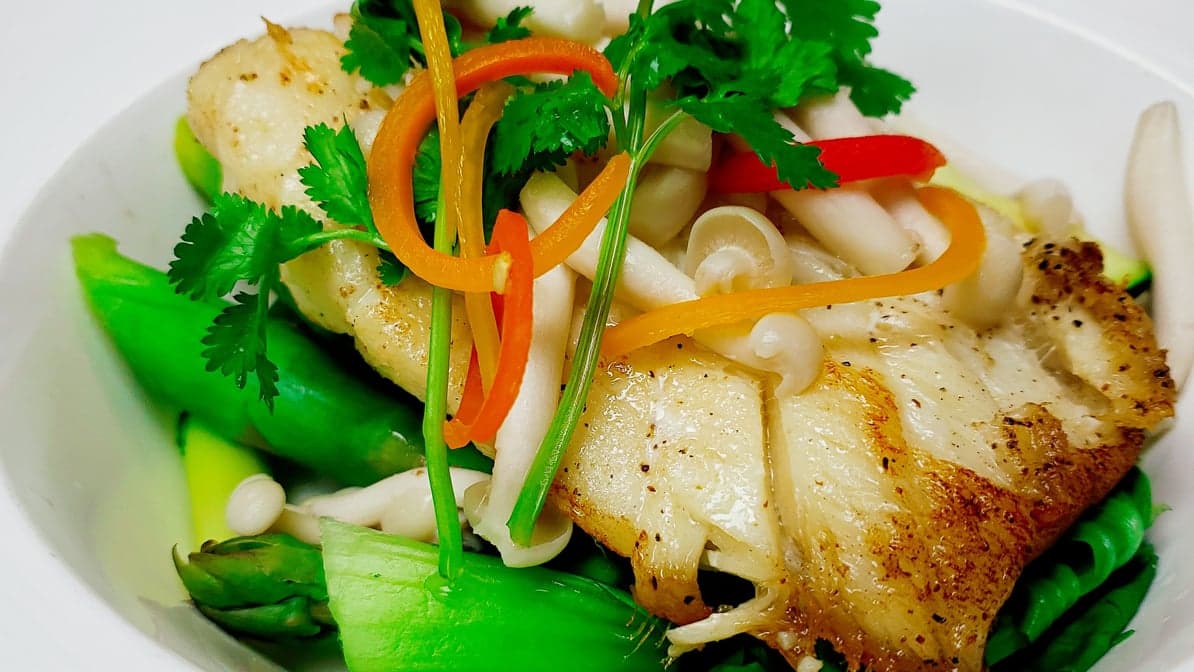 Chilean Sea Bass in Aromatic Coconut Milk