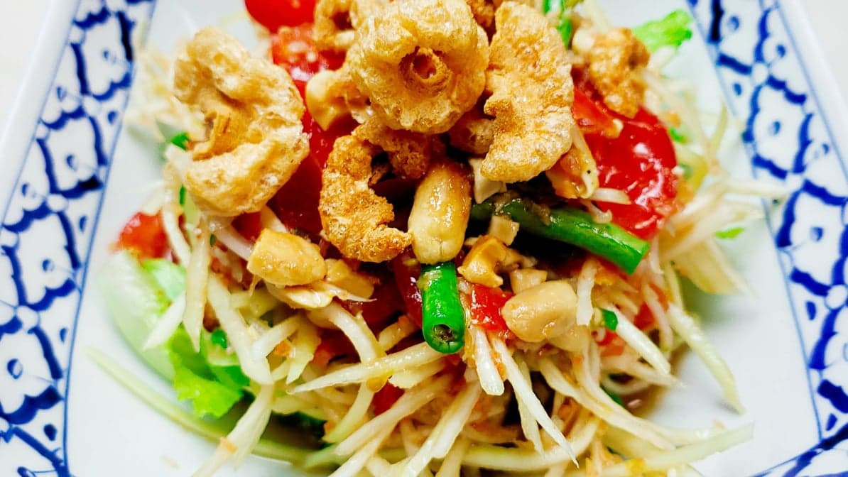 Grilled Prawn Papaya Salad