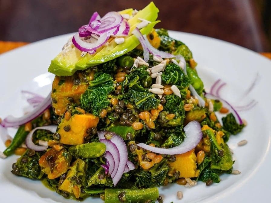 Grilled Kale Salad