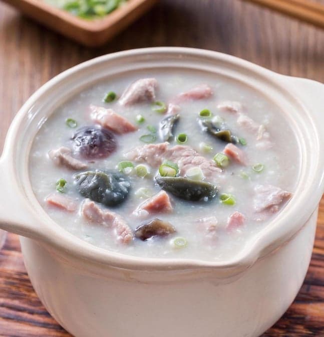 Pork and Thousand Year Egg Congee 皮蛋瘦肉粥
