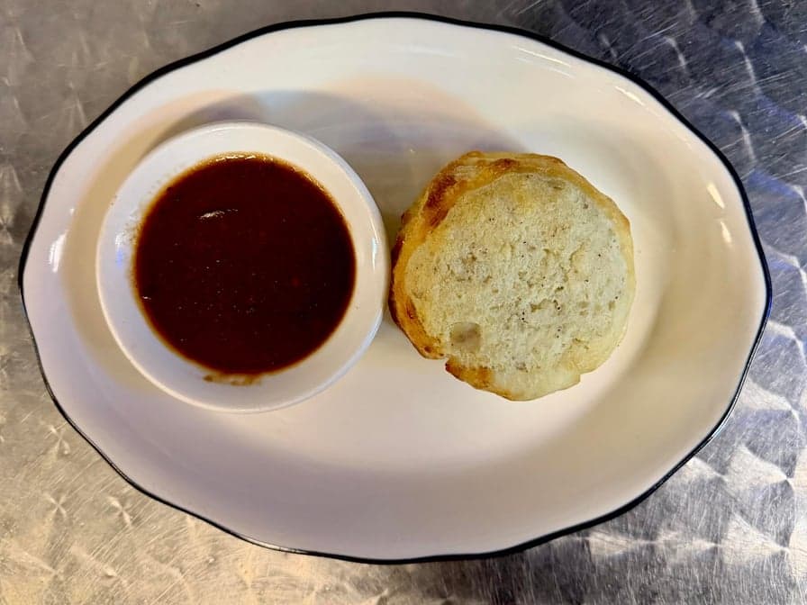 Knish with gravy