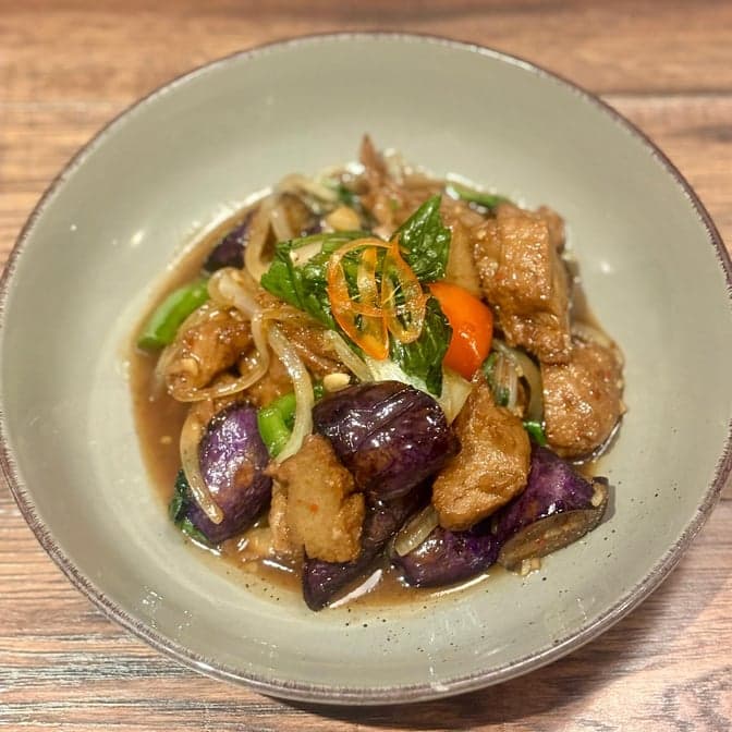 V3. Eggplant Basil(Vegan)