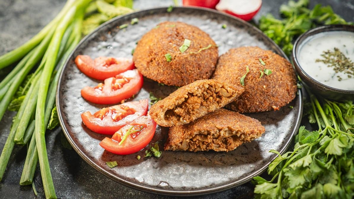 Spicy Kibbeh Sajiyeh