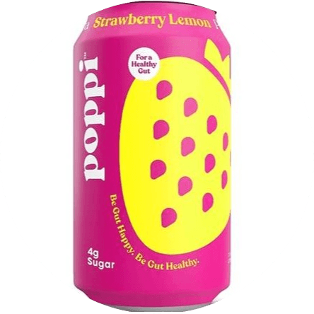 Poppi (Strawberry Lemon) Sparkling Prebiotic Soda