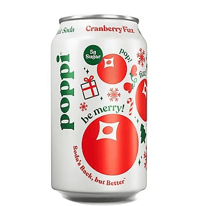 Poppi (Cranberry Fizz) Sparkling Prebiotic Soda
