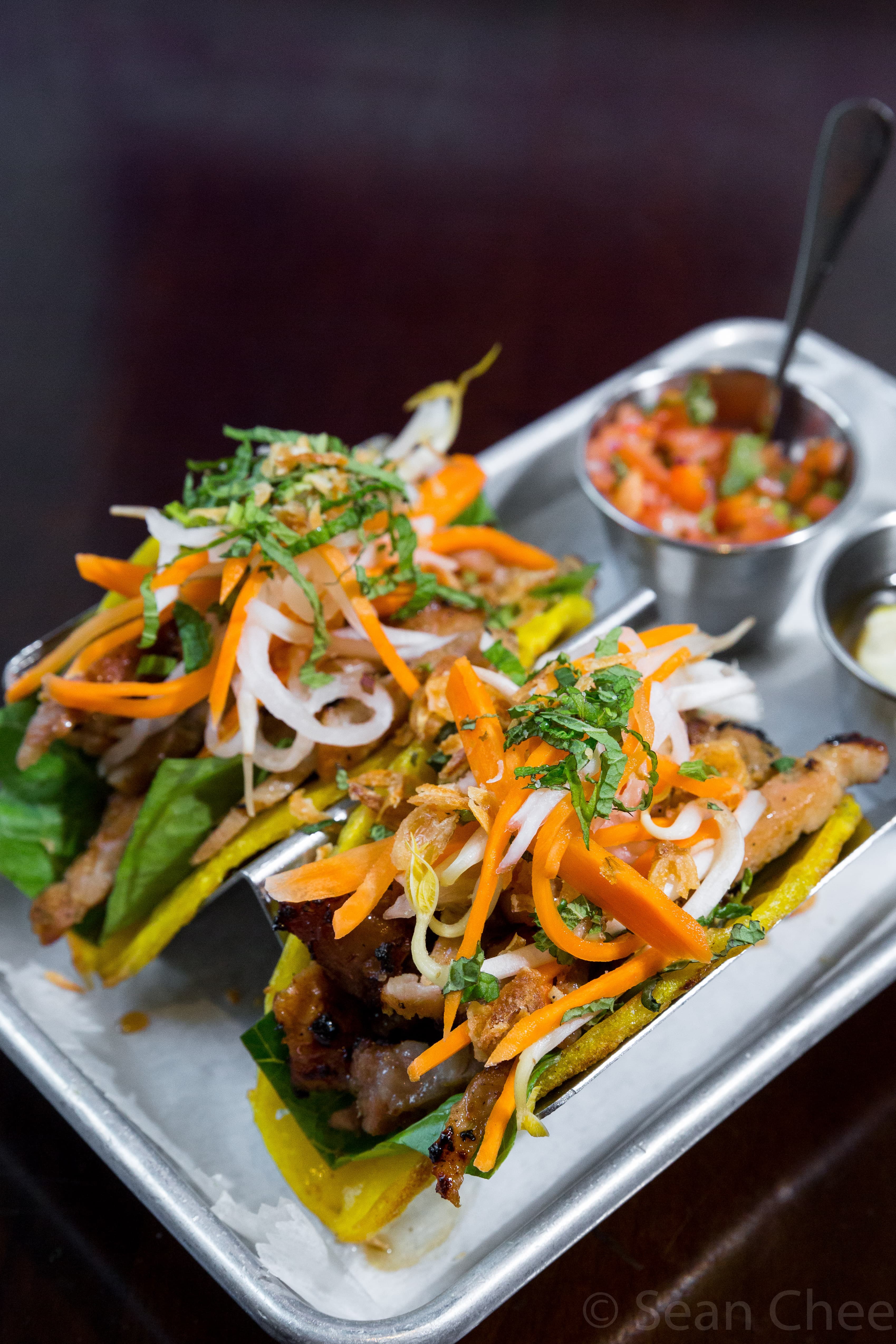 Lemongrass Pork Chop Tacos