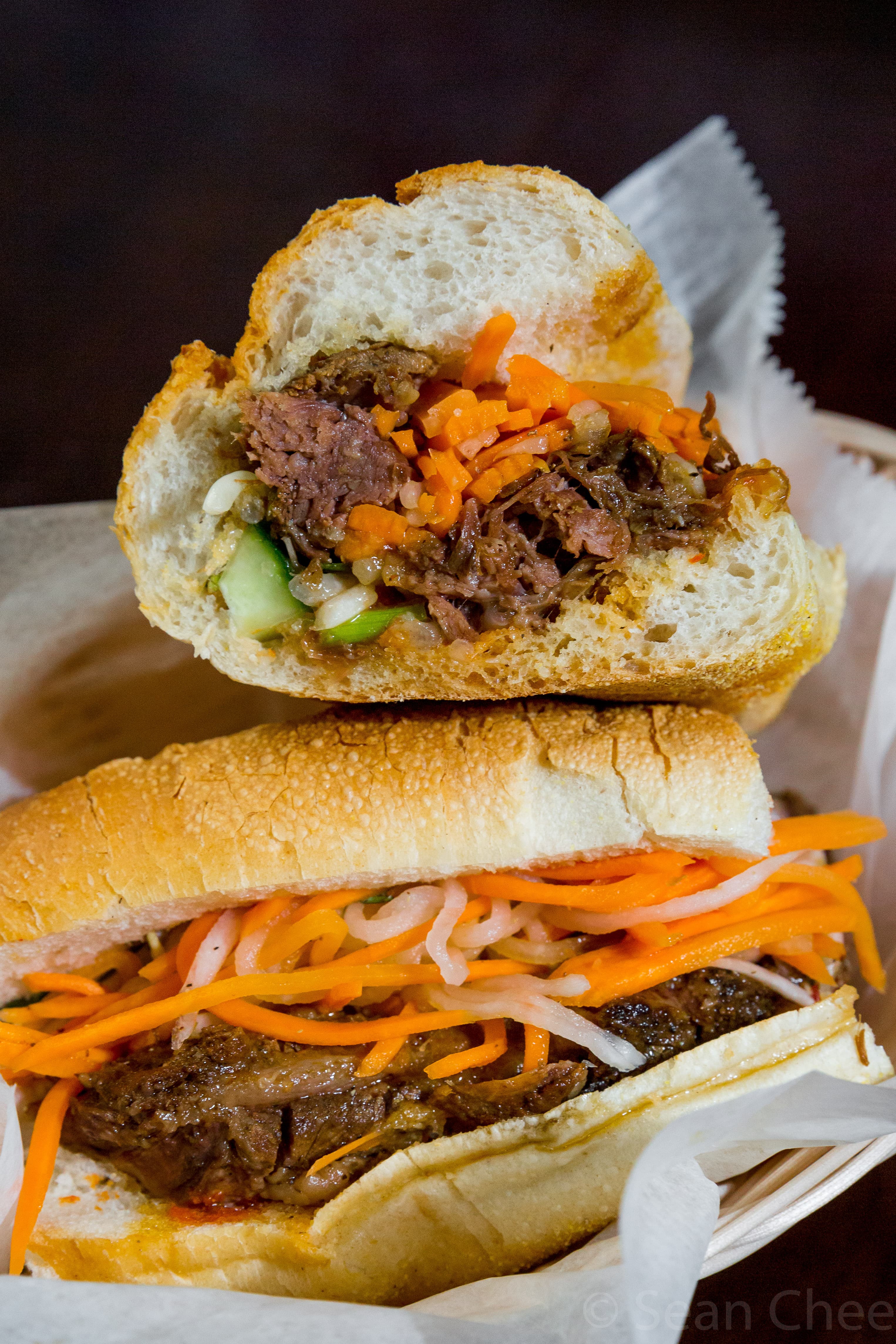 Braised Short Ribs Banh Mi