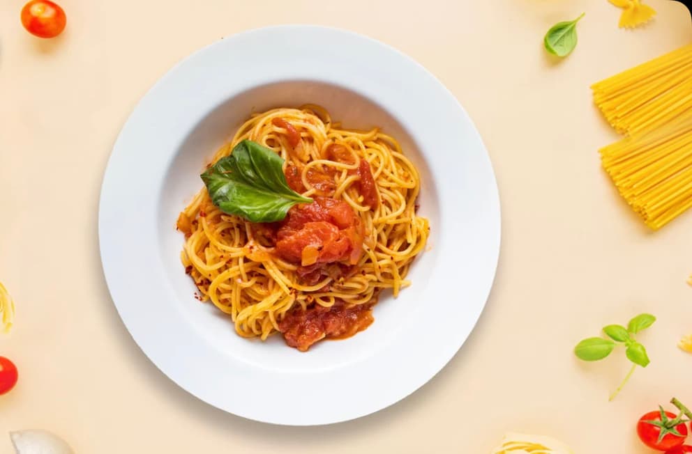 Meat Sausage Spaghetti