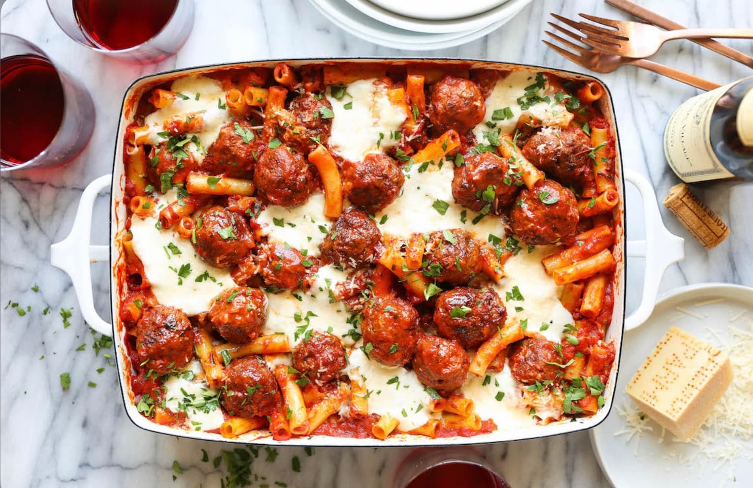 Ziti with Meatballs