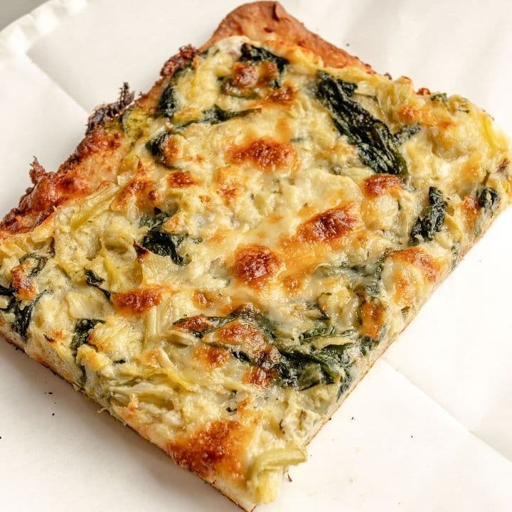 Spinach Artichoke Square Slice