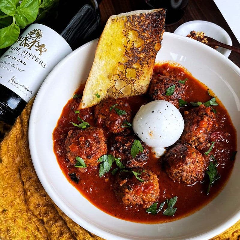 Sweet-Heat Burrata Meatballs