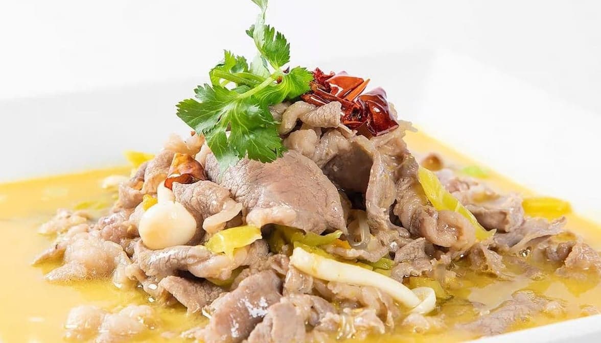 Beef in Pickle Chili Soup