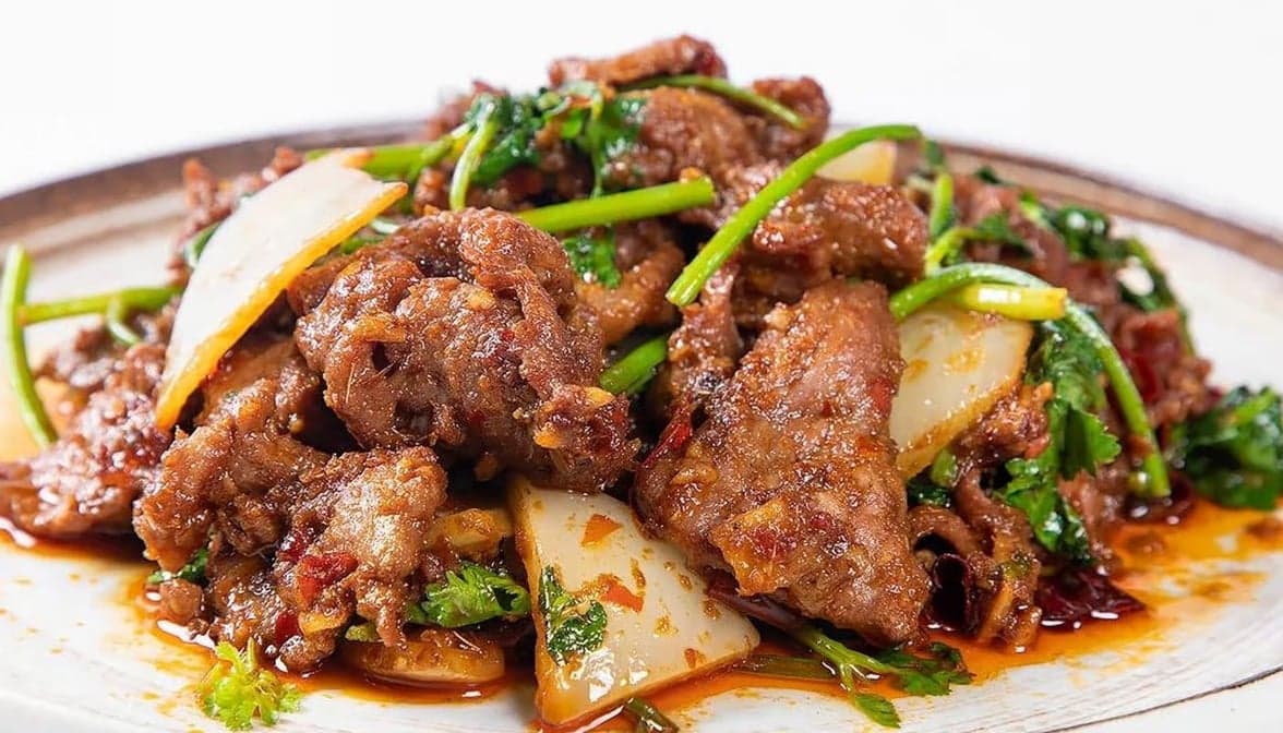 Wok Cumin Lamb w. Peppers