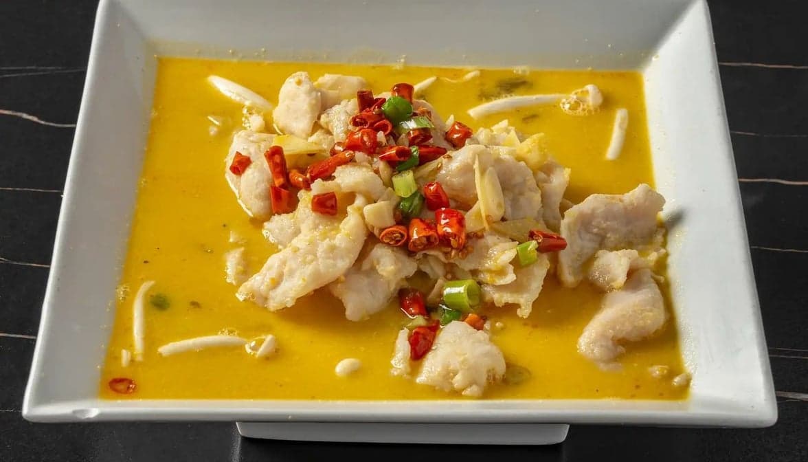 Steamed Fish w. Sichuan Pickled