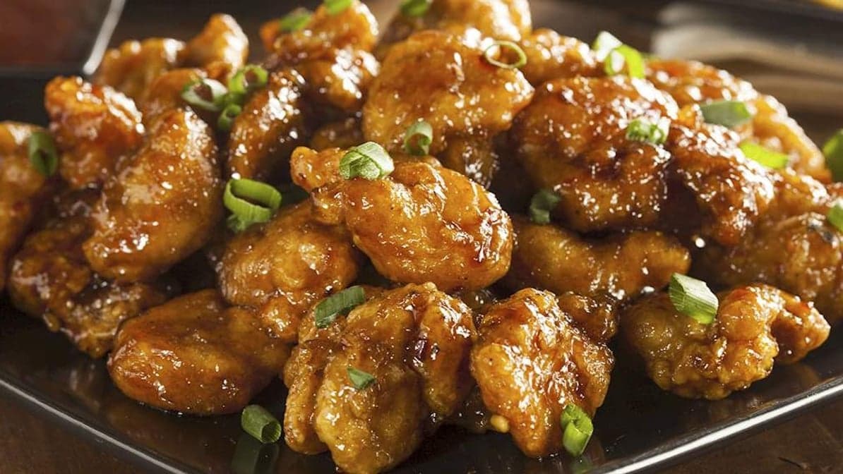 Orange Chicken Combination Platter