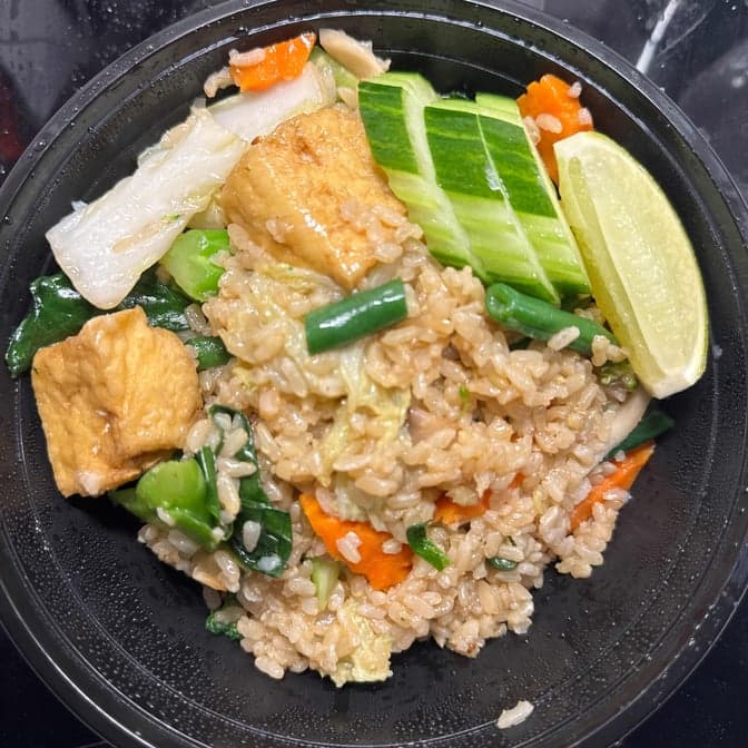 Fried Garden Brown Rice