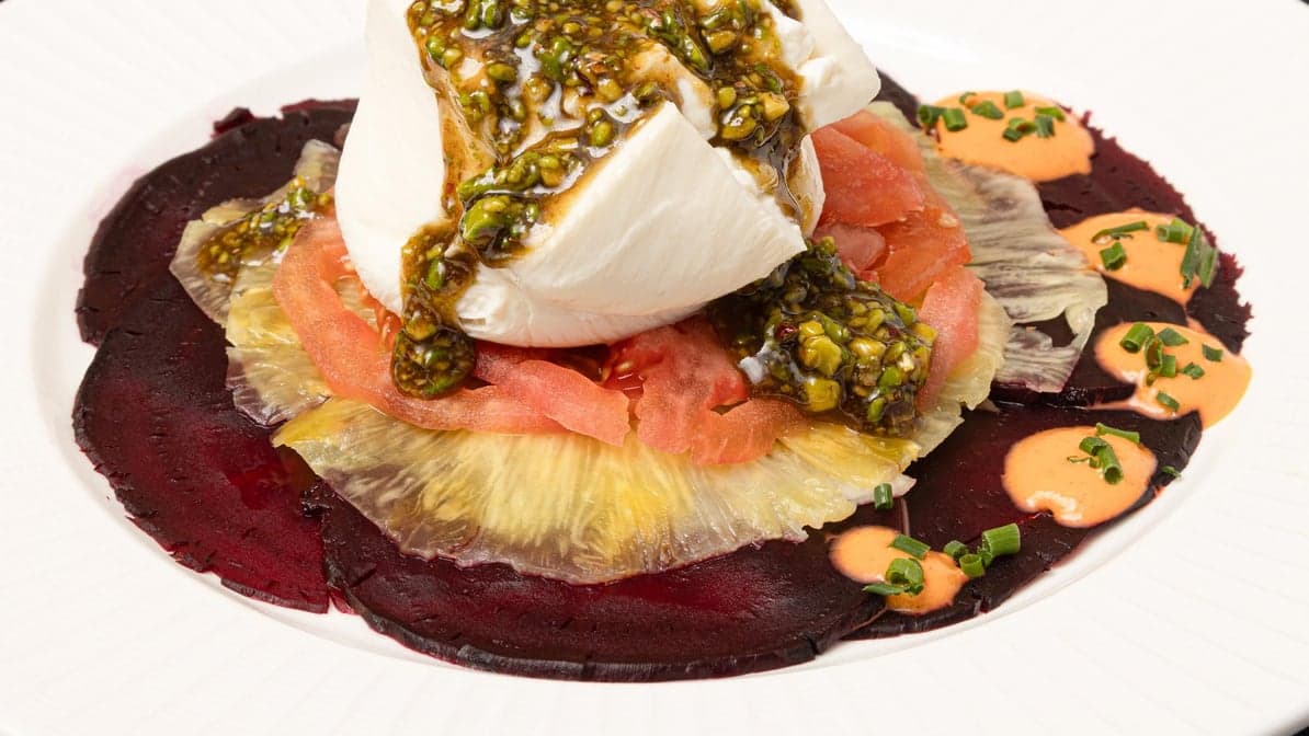 BEET & BURRATA CARPACCIO