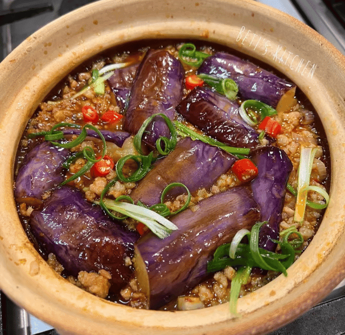 Salted Fish Chicken W Eggplant