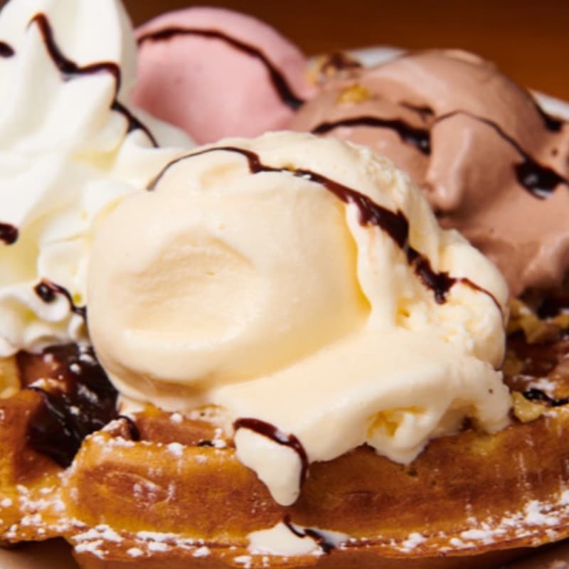 Belgium Waffle Sundae (Lg)