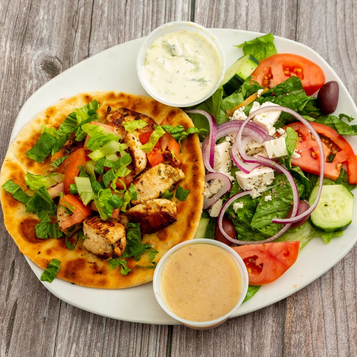 Chicken Souvlaki Platter
