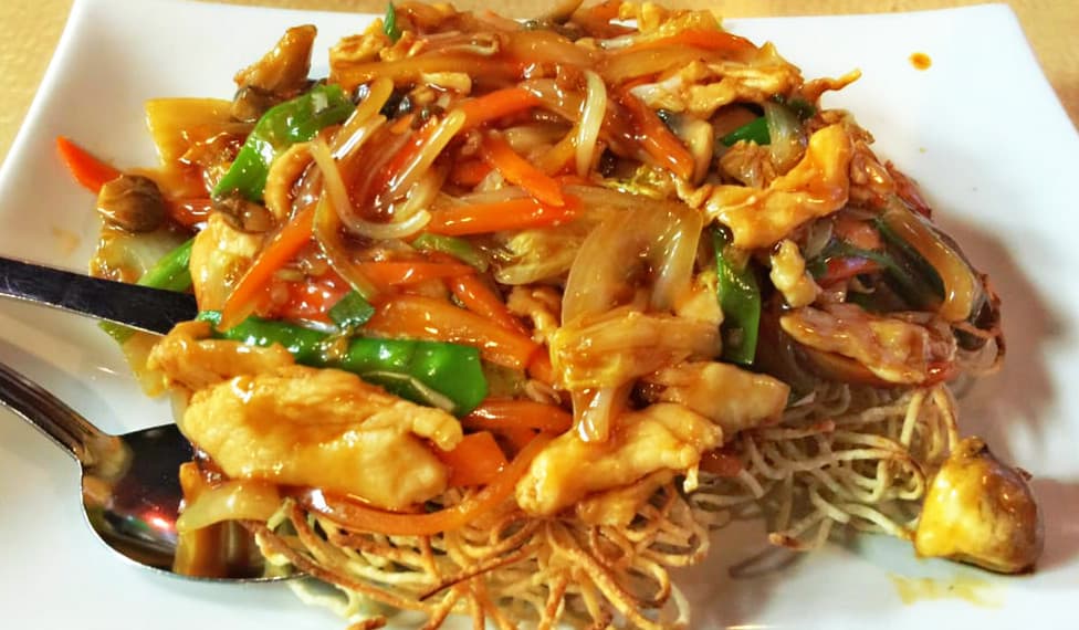 Chicken Pan Fried Noodles