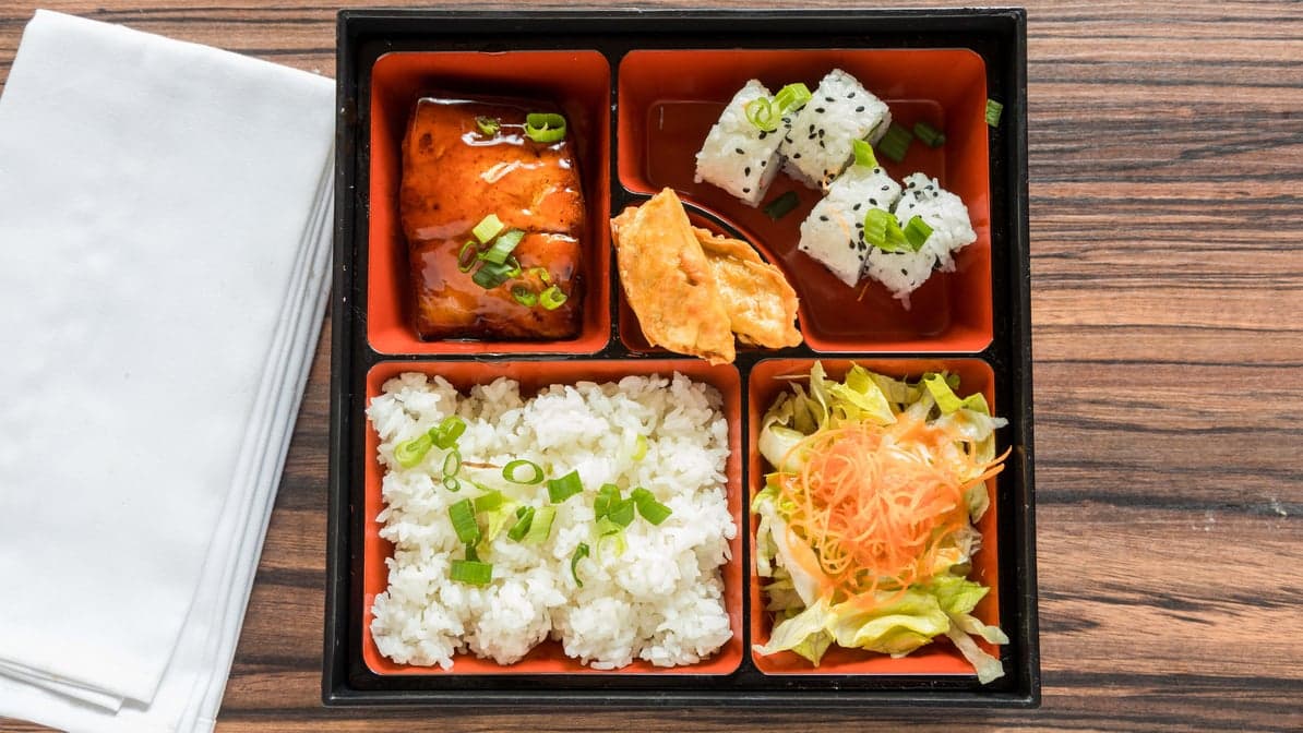 Salmon Teriyaki Bento Box