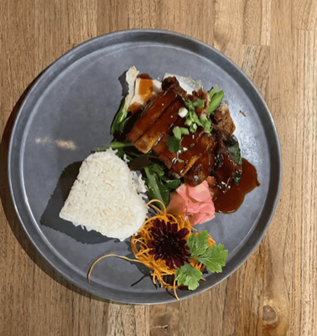 Crispy Duck Over Rice