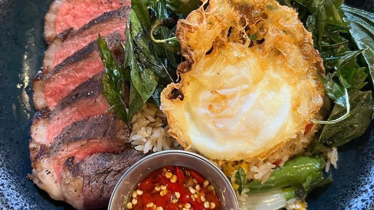 Steak Basil fried rice