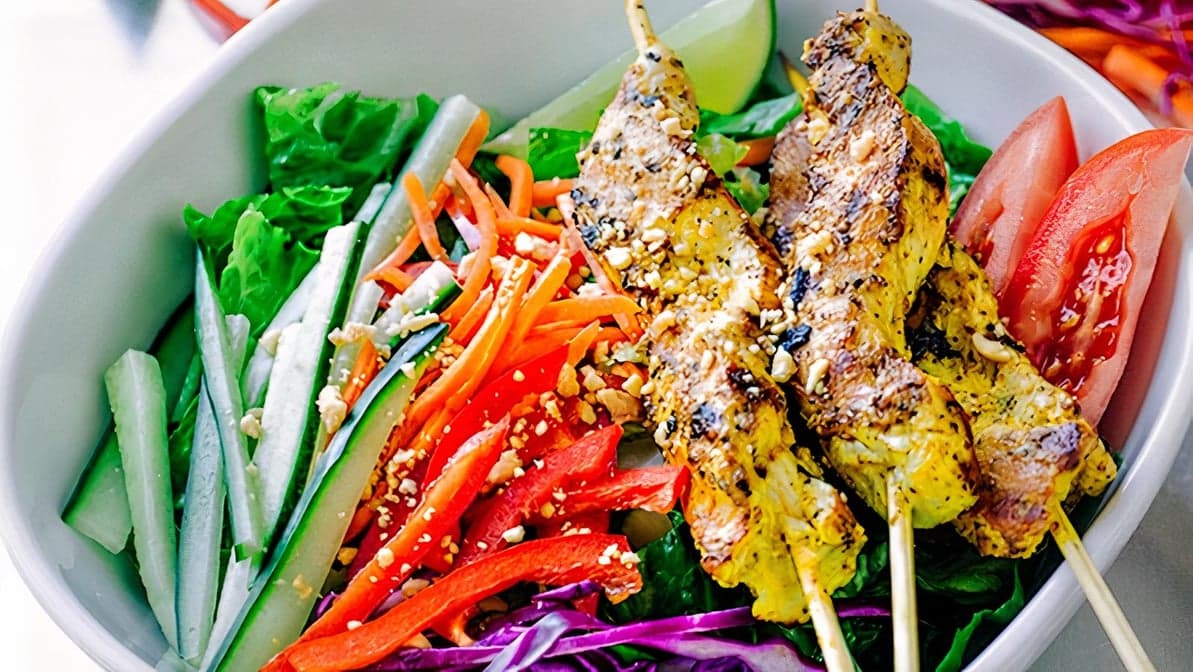 Chicken Satay Salad